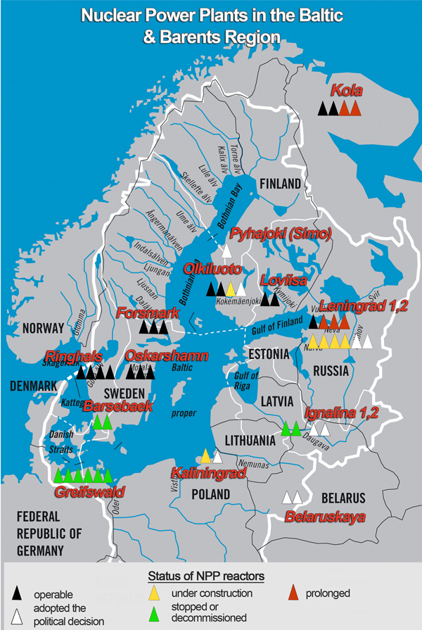 Atomines elektrines aplink Baltijos jura