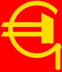 euro sickle hammer red