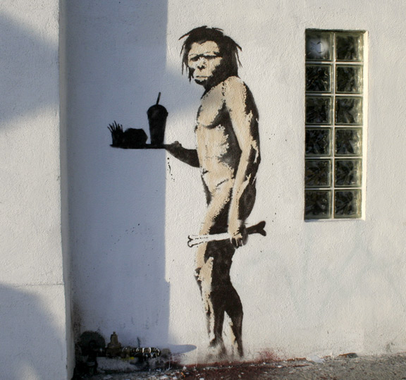 banksy caveman