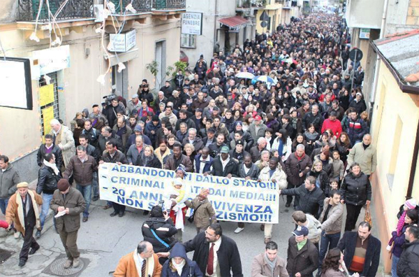 rosarno demonstracija pries rasizma