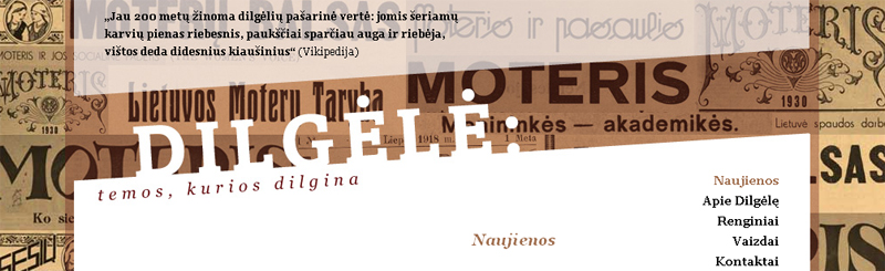 feministinis zurnalas dilgele 