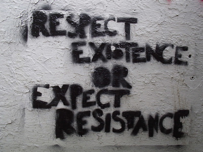 respect existence anarchy graffiti